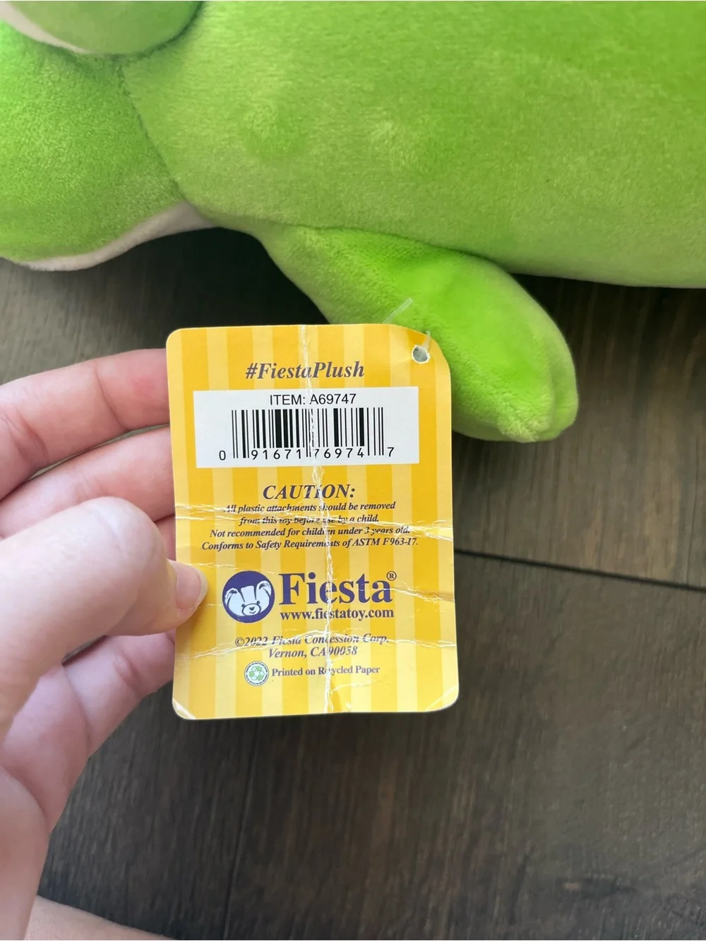 Fiesta Plush Alligator Stuffed Animal